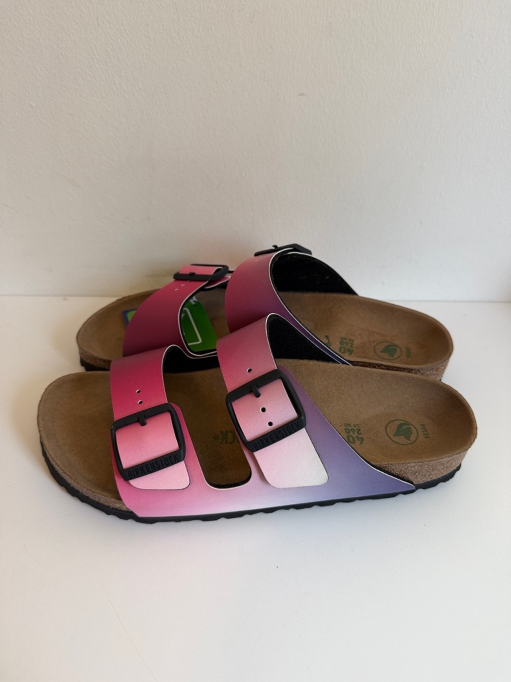 Birkenstock Pink Ombre Arizona Two-Strap Sandals - Picture 3 of 5